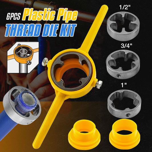 6PCS-Kit de filetage de tuyau en plastique