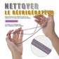 Pelle pour vider le réfrigérateur et kit de nettoyage