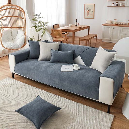 🔥Tissu Chenille à chevrons Protège-meubles Housse de canapé