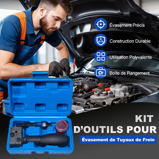 🔧 49% DE RÉDUCTION MAINTENANT ! 🔥 Kit d’Outils pour Évasement de Tuyaux de Frein - Précision & Professionnel, Idéal pour Réparations Automobiles ✨