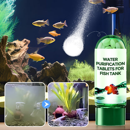 📍Série pour Aquarium🥰Comprimé Puissant de Purification de l'Eau pour Aquarium