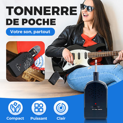 🔥 Mini Guitar Amp Pro 🎸 20W Son HD 🔊 20H d'Autonomie 🔋 Prêt pour le Busking 🌆 ACHETEZ PLUS, ÉCONOMISEZ PLUS ! 🎁