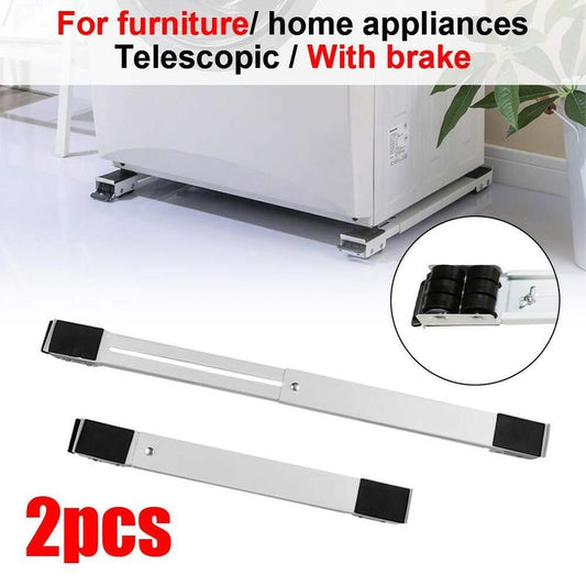 🛒 50% DE RÉDUCTION! 🔧 Support à Roulettes Facile à Déplacer – Mobilité Sans Effort, Protection Des Sols & Charge 300 kg (Acier Inox, Longueur Réglable 45-70 cm) ✨