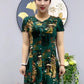 Robe longue amincissante en mousseline de soie pour l'été
