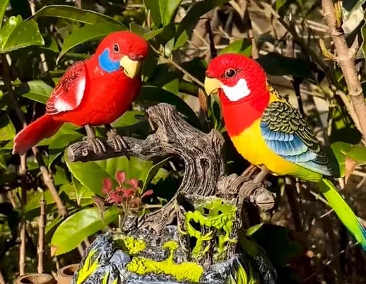 🦜Perroquets électriques à commande vocale fonctionnant sur piles