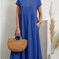 💝Robe ample sans manches en coton, de couleur unie, avec poche
