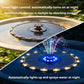 🌊Fontaine Solaire, Jeu d'Eau Solaire avec Illumination Nocturne et Lumières LED Colorées