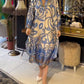 Robe imprimée lâche et élégante