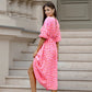 👗✨Robe Imprimée à Col en V pour Femme