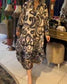 Robe imprimée lâche et élégante