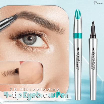 (🔥Achetez-en un, obtenez-en un gratuitement) Stylo à tatouer 3D étanche à quatre pointes, adapté au microblading