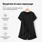✨Ensemble deux pièces pour femme composé d'un haut asymétrique et d'un short, couleur unie