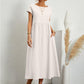 💝Robe ample sans manches en coton, de couleur unie, avec poche