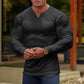 V-NECK LONG-SLEEVED SPORTS T-SHIRT