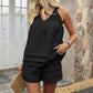 💕Last Day Promotion 50% OFF🌸Plain V-Neck Sleeveless Two Piece Set