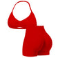 🥳SOLDES 2026🥳Ensemble pour femme : haut dos nu et short taille haute