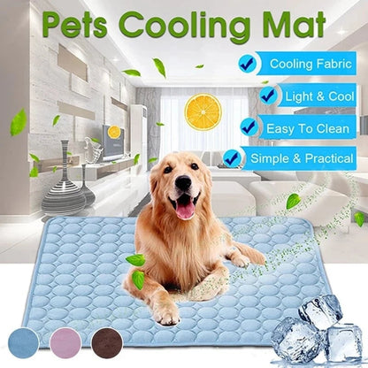 🐶 50 % de réduction 🐱 Tapis rafraîchissant d'été pour animaux de compagnie avec gel rafraîchissant non toxique