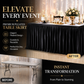 🍽️✨ PROMO FLASH : 50% DE RÉDUCTION ! Jupe de Table Plissée Élégante – Polyester Durable, Résiste aux Rides & Taches, Installation Rapide Sans Effort for Sublimer Toutes Vos Tables d'Événement ✨