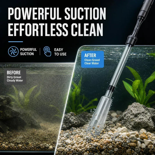 🐠🔋 Aspirateur de fond électrique pour aquarium – Nettoie le gravier et renouvelle l’eau en même temps, puissant et silencieux, l’entretien du bac devient un jeu d’enfant 💧⚡