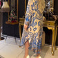 Robe imprimée lâche et élégante