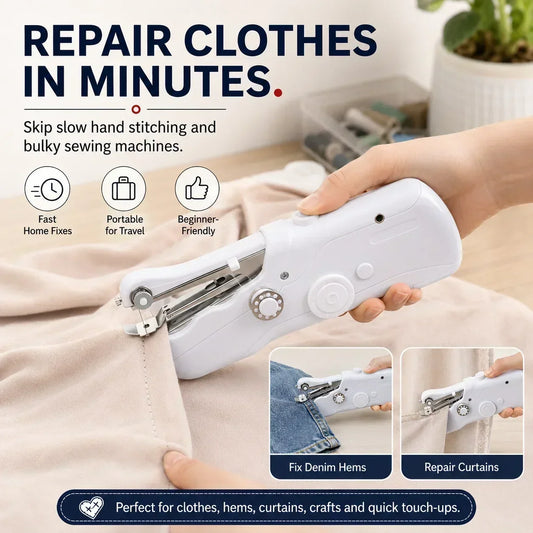 🔥PROMOTION EXCEPTIONNELLE : 50% DE RÉDUCTION !🧵 Mini machine à coudre électrique – Légère, portable et facile à utiliser ! ✨