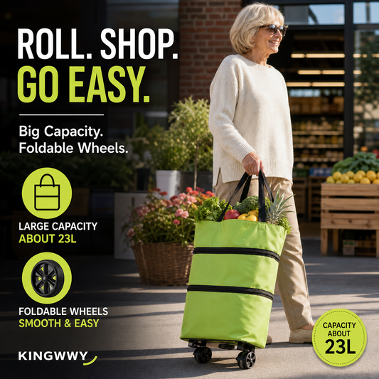 🔄🛍️ -50% ! 🛒Chariot 2-en-1 pliable léger – Facile à transporter.