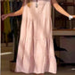 Robe femme rétro couleur unie en coton et lin【Achetez-en 2, livraison gratuite】