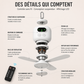 🏭 Direct usine 🚀 Livraison à domicile💨Ventilateur de plafond portable 2-en-1 (avec éclairage LED)