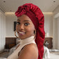 Bonnet Doux de Tresse avec Band Extra Longue et Large pour Dormir