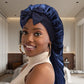 Bonnet Doux de Tresse avec Band Extra Longue et Large pour Dormir