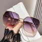 Lunettes de soleil polarisées fines à grande monture avec protection UV
