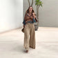 Ensemble 2 pièces - Haut Imprimé et Pantalon à Jambes Larges