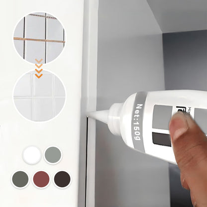 Tube de scellant à joint 2 paquets, pour salle de bain, douche, cuisine, carrelage de sol