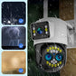 Caméra de Surveillance HD à Vision Nocturne Double Écran