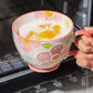 Tasse en Céramique sous-émaillée Embossée et Peinte à La Main