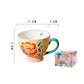 Tasse en Céramique sous-émaillée Embossée et Peinte à La Main
