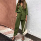 Ensemble 2 Pièces pour Femmes - Chemise et Pantalon Oversize