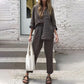 Ensemble 2 Pièces pour Femmes - Chemise et Pantalon Oversize