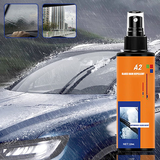 Nettoyant anti-pluie et anti-buée pour vitres de voiture