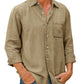 🔥Mens Denim Long Sleeve Button Down Shirt