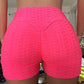 Short de Yoga à Taille Haute en Jacquard à Bulles