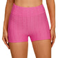 Short de Yoga à Taille Haute en Jacquard à Bulles