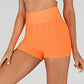 Short de Yoga à Taille Haute en Jacquard à Bulles