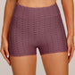 Short de Yoga à Taille Haute en Jacquard à Bulles