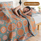 Serviette Couverture Multifonctionnelle en Coton Imprimé Recto-verso