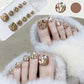 Kit Délicat de Faux Ongles d'Orteils Brillants