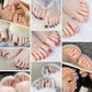 Kit Délicat de Faux Ongles d'Orteils Brillants