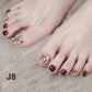 Kit Délicat de Faux Ongles d'Orteils Brillants