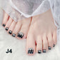 Kit Délicat de Faux Ongles d'Orteils Brillants