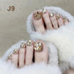 Kit Délicat de Faux Ongles d'Orteils Brillants